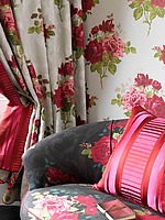 Curtain Header - roses