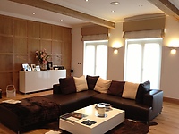 Interior Decoration - tooled leather sofa